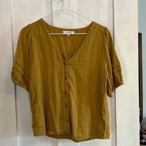 Mustard Madewell blouse